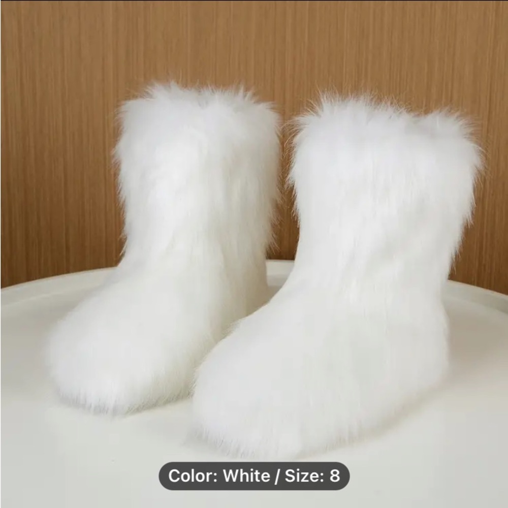 Fluffy boots